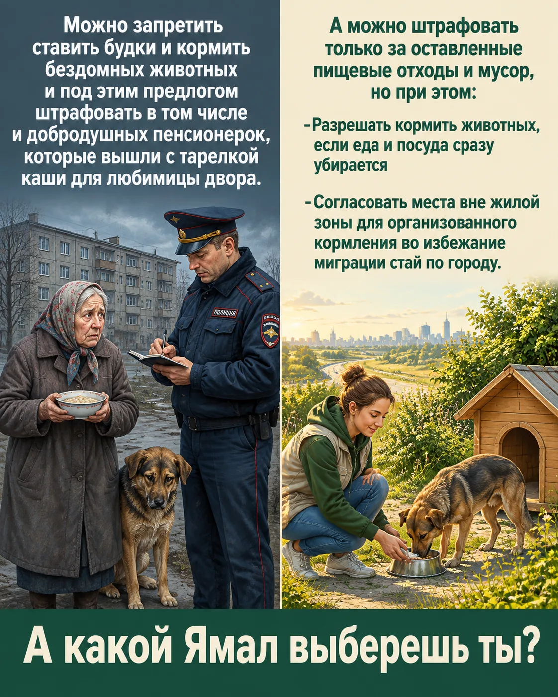 Помогать животным — не значит мусорить
