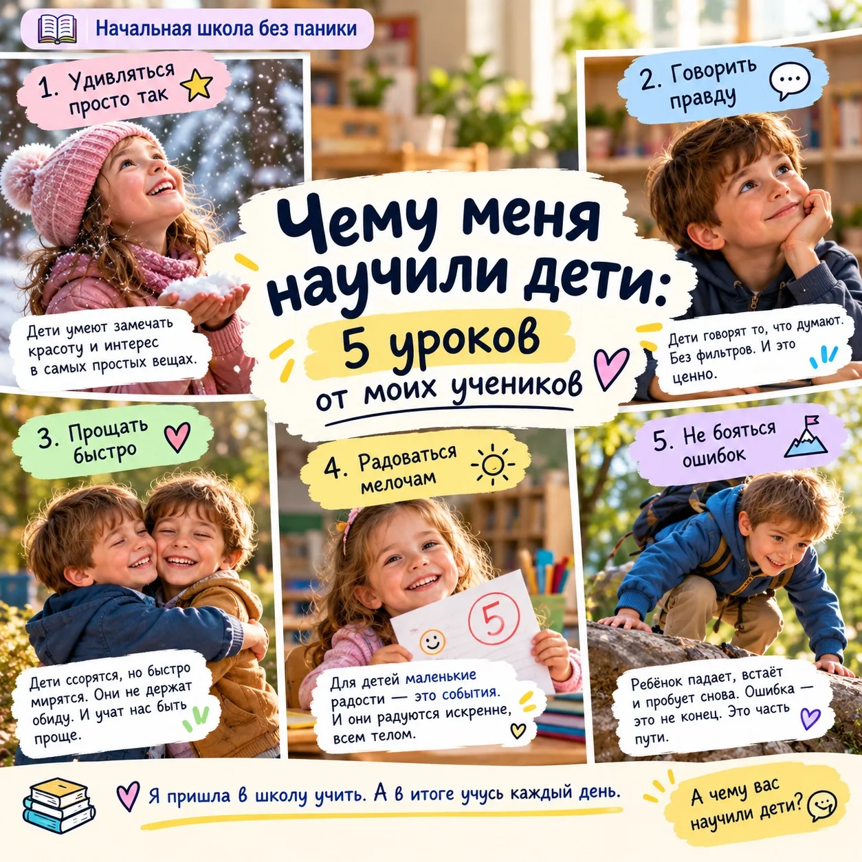 💛 Чему меня научили дети: 5 уроков от моих учеников