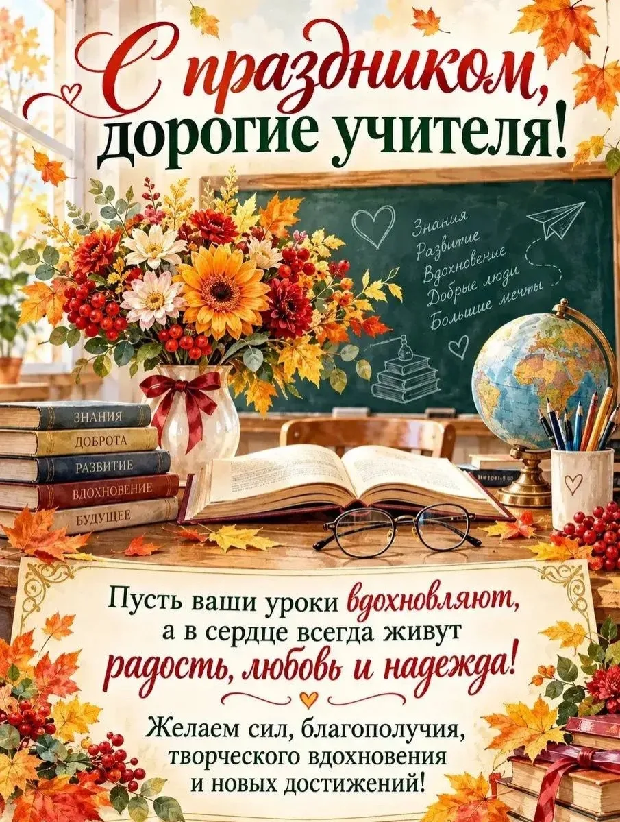 📚 Сегодня мы поздравляем тех, кто каждый день открывает главные двери — двери в мир зн...