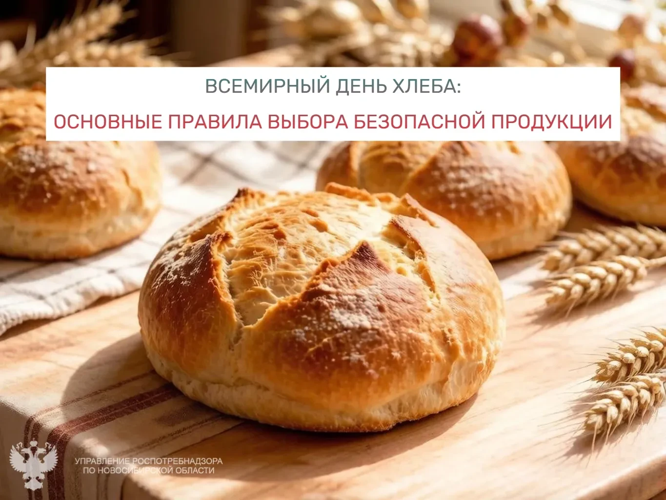 ❗️Во Всемирный день хлеба🍞, Управление Роспотребнадзора по Новосибирской области напом...