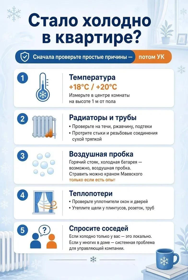 ❄️ Стало холодно в квартире?