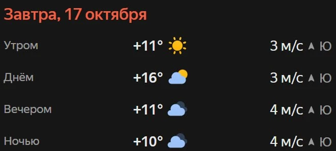 Прогноз погоды☀️