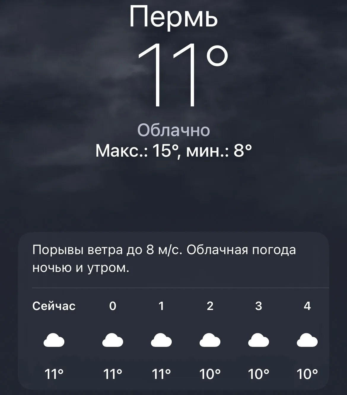 ☁️ Погода сейчас