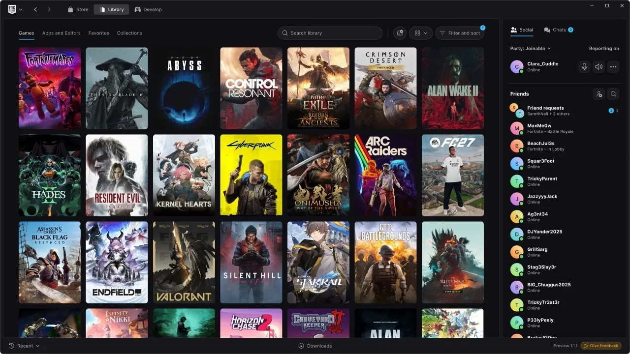 Новый лаунчер Epic Games Store уже ВЫШЕЛ — попробовать могут все желающие