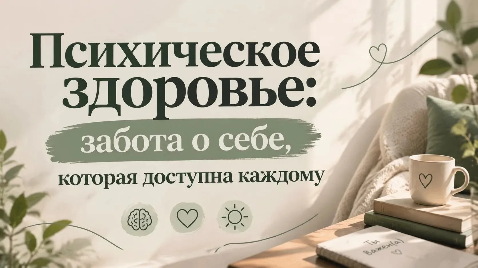 🧘 Многие из нас вспоминают о психике только тогда, когда появляются тревога, бессонниц...