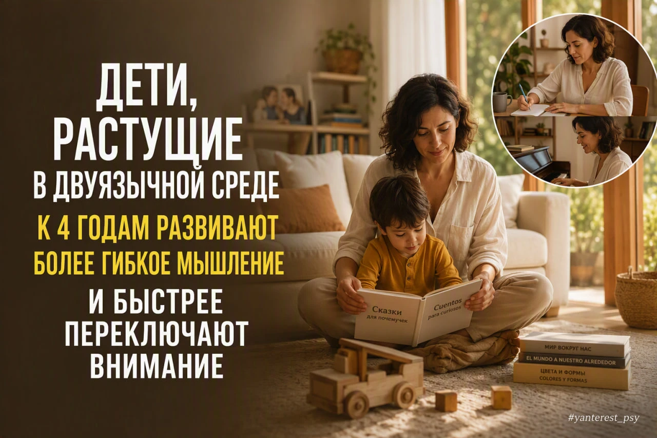 Ранний билингвизм буквально перестраивает архитектуру нейронных связей ребенка.