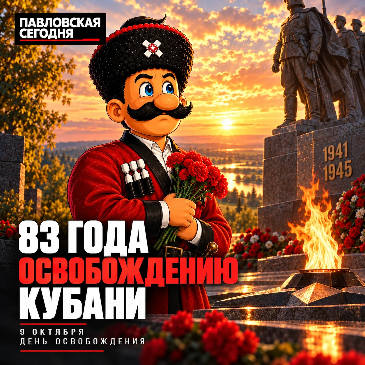 🕯 83 года со дня освобождения Кубани