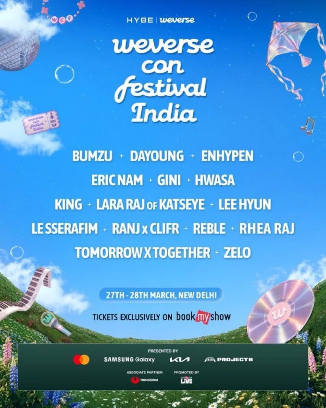 HYBE объявляет состав участников Weverse Con Festival India: