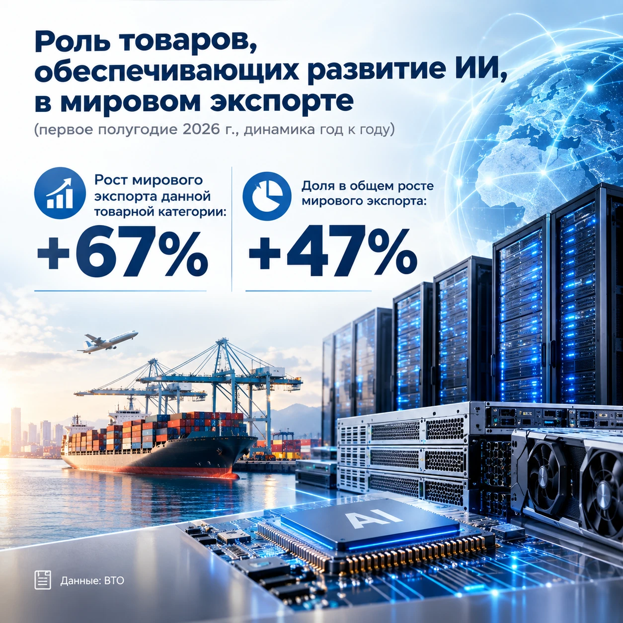 Искусственный интеллект действительно продвигает мировую торговлю, причем делает это са...