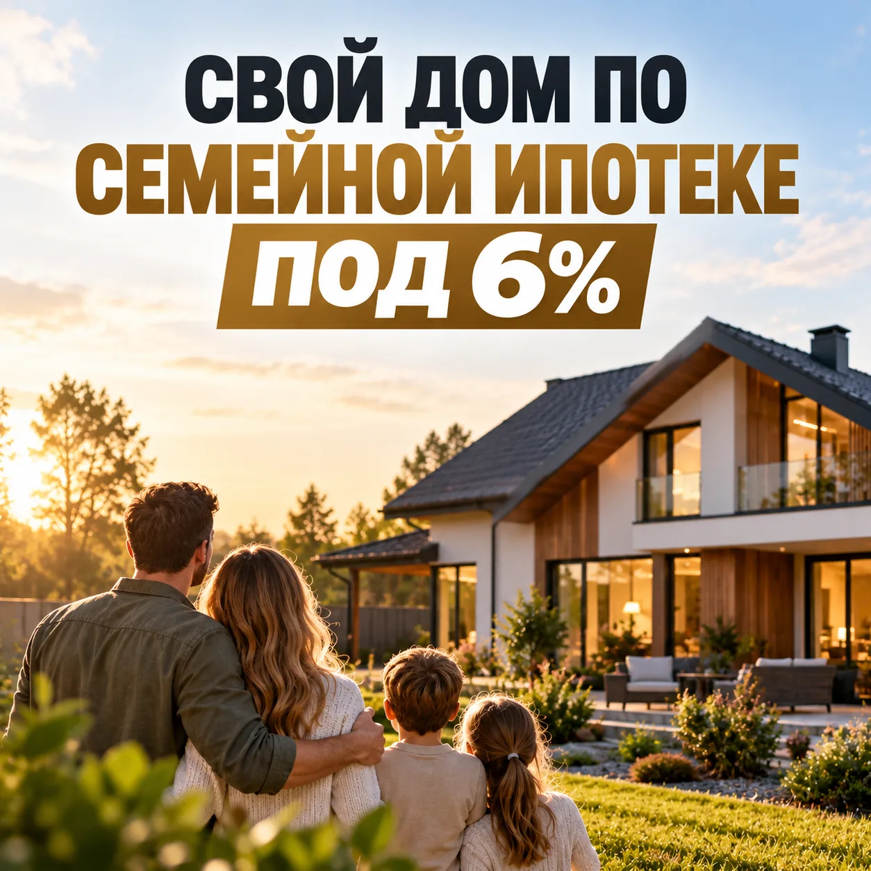 🏡 СВОЙ ДОМ ПО СЕМЕЙНОЙ ИПОТЕКЕ ПОД 6%: ЧТО ВАЖНО ЗНАТЬ