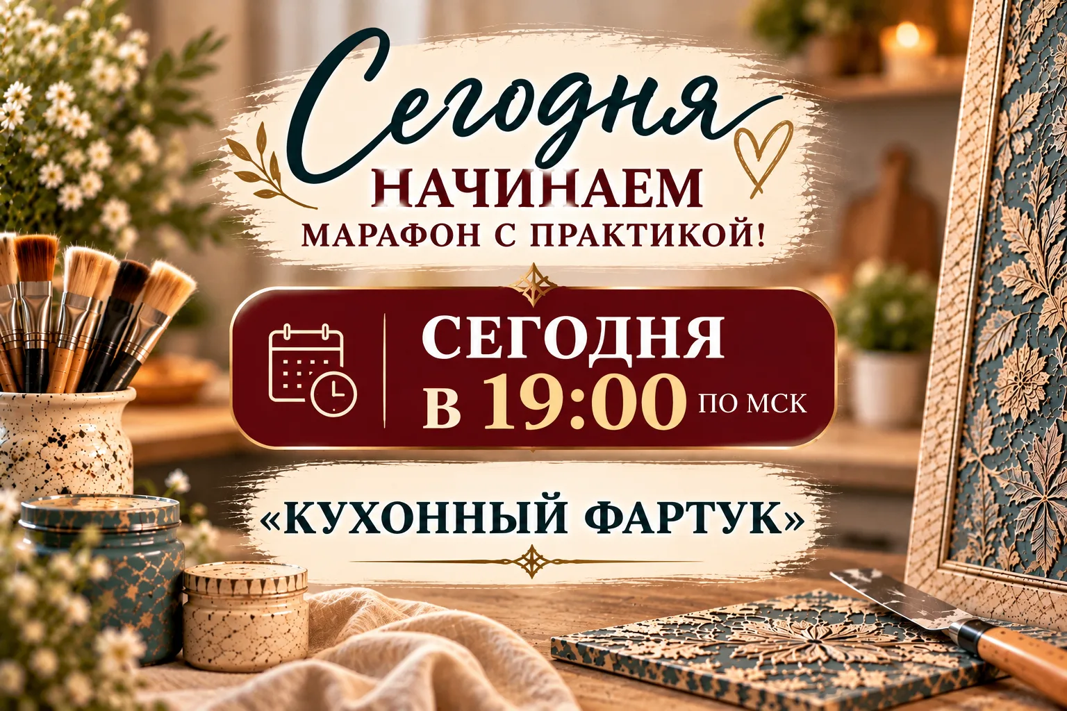 🎨 Сегодня, 13 октября, начинаем наш марафон с практикой!