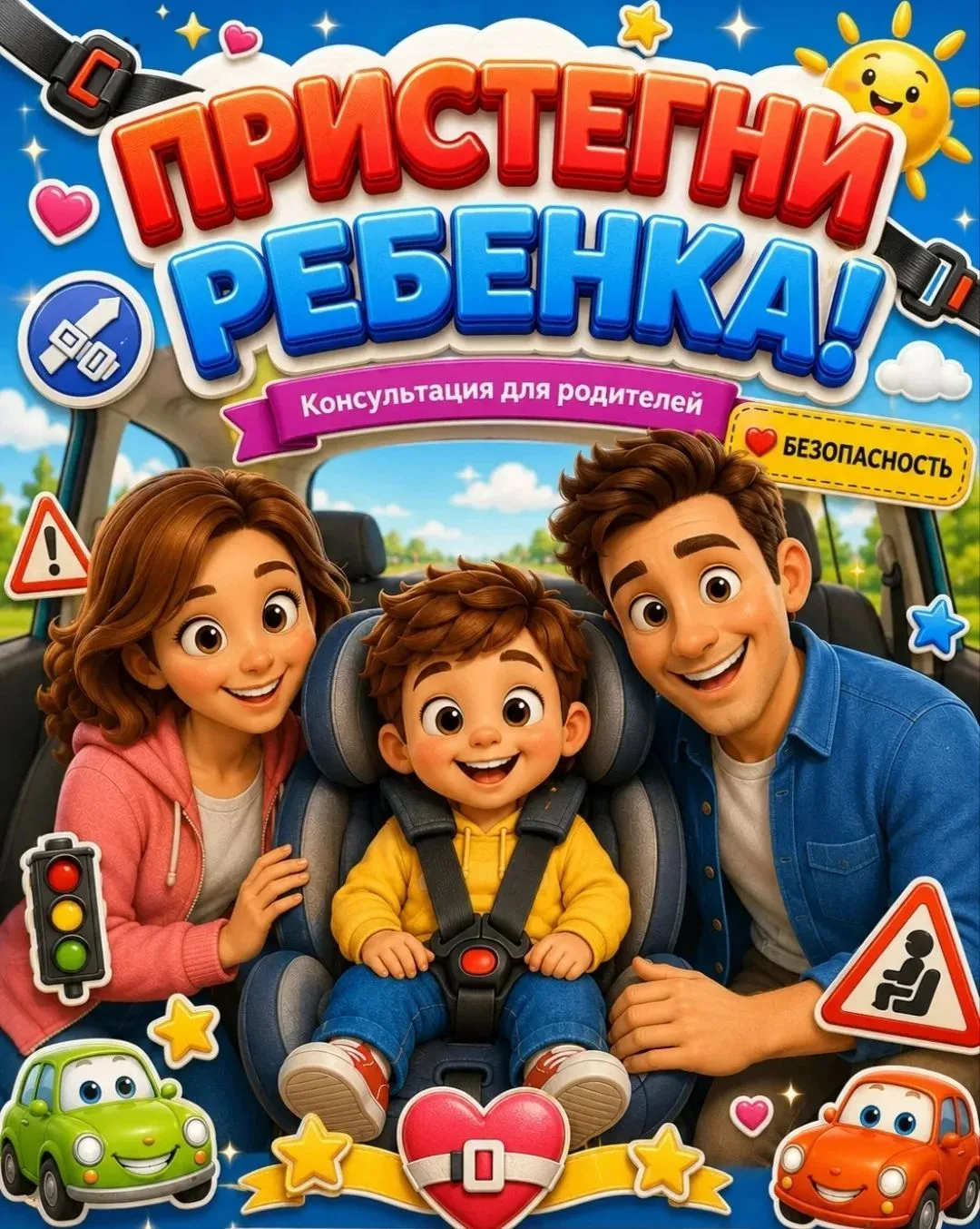🚔"ПРИСТЕГНИ РЕБЁНКА!"🚔