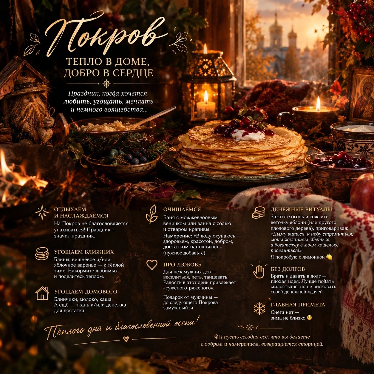 🍁 Встречаем прекрасный праздник — Покров!
