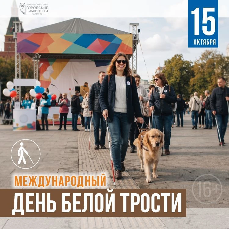 🦯15 октября — Международный день белой трости.
