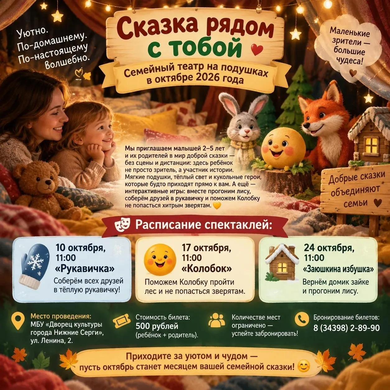 ✨ Пусть ОКТЯБРЬ станет месяцем вашей семейной сказки!