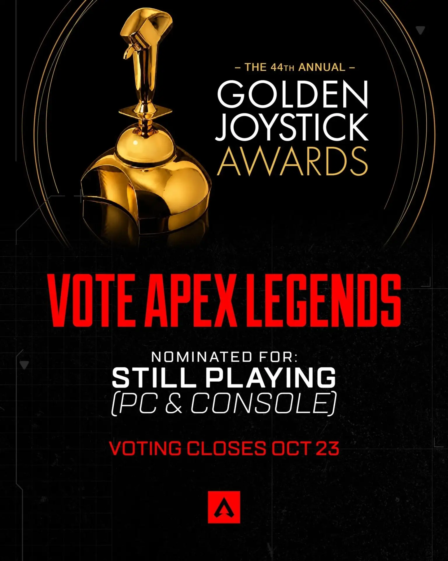 🏆 Апекс номинирован на Golden Joystick Awards