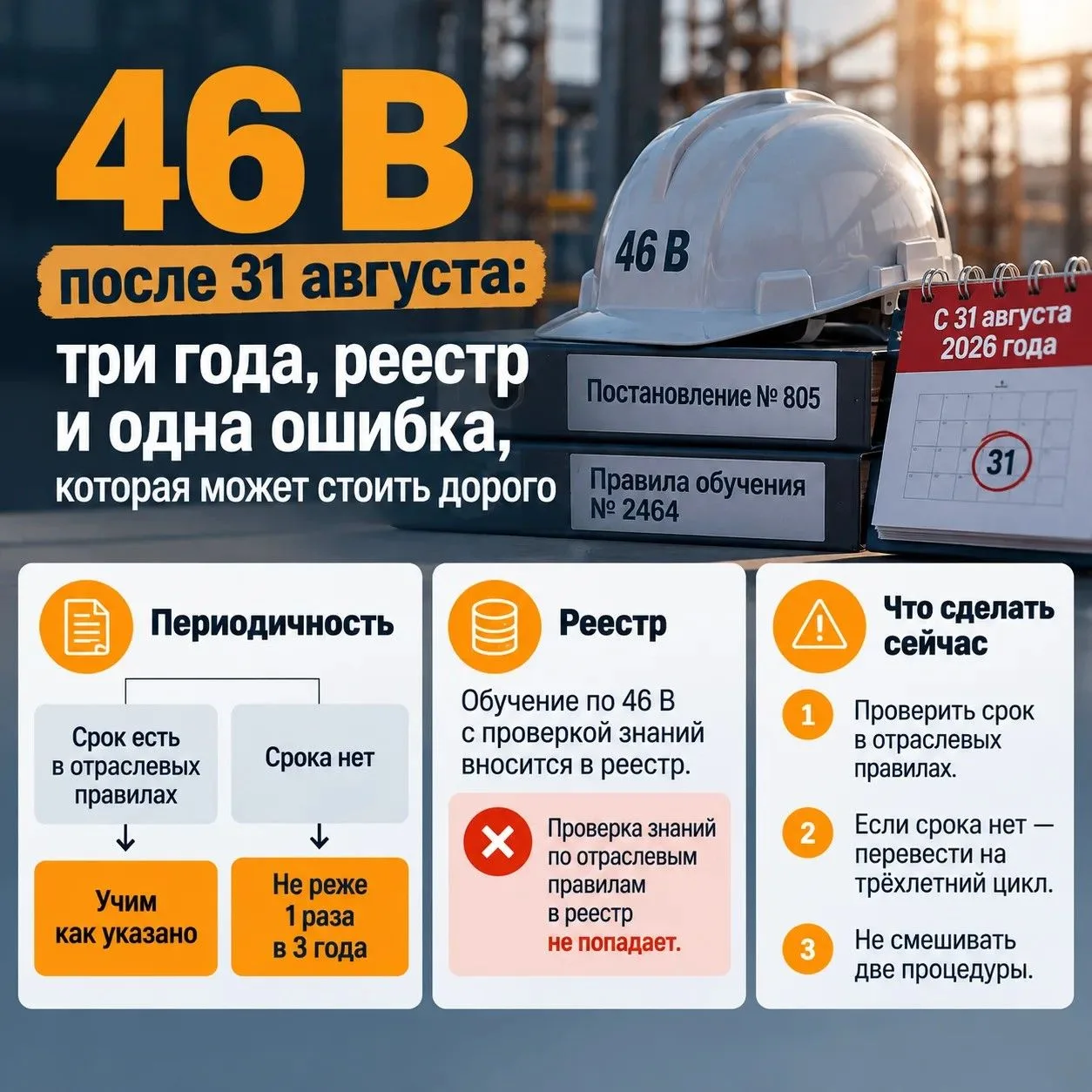 Новые требования Постановления Правительства РФ № 2464: реестр обученных лиц и срок дей...