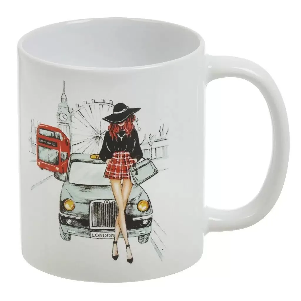 ☕🍵🍯🥛✨ Кружка 350 мл "Модница" ✨☕🍵🍯🥛✨