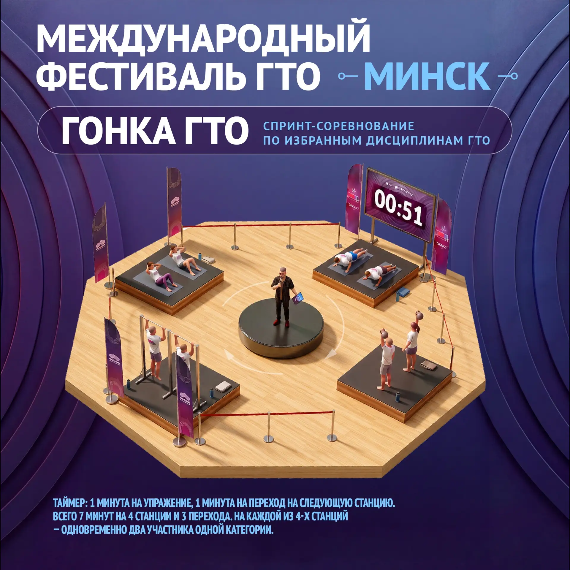 ГОНКА ГТО НА МЕЖДУНАРОДНОМ ФЕСТИВАЛЕ ГТО