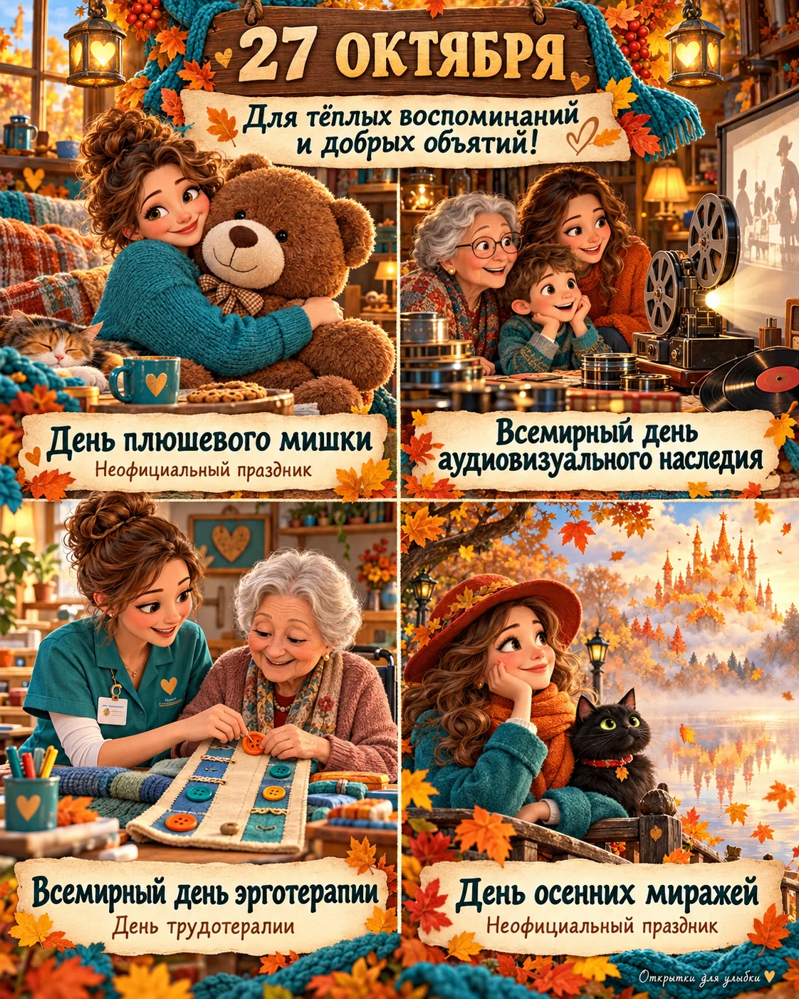 🍁 Сегодня отличный повод обнять близких, вспомнить хорошее и устроить себе маленький п...