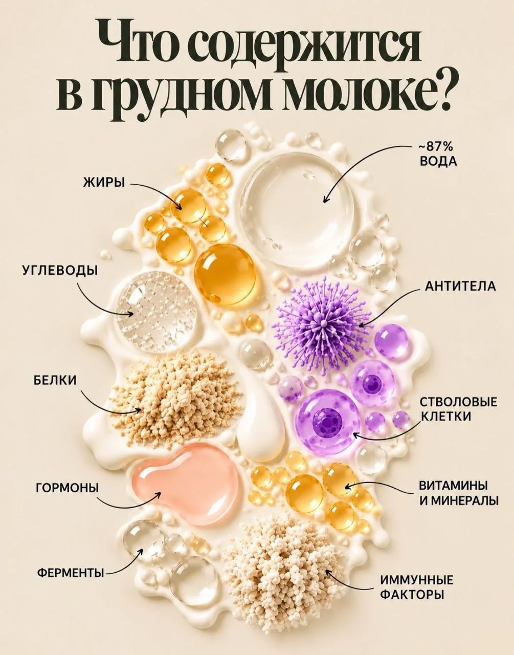 🤱🏻 Грудное молоко — гораздо больше, чем просто питание! А ещё грудное вскармливание н...