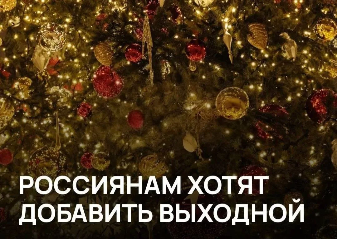 🎄 31 декабря предложили навсегда сделать выходным