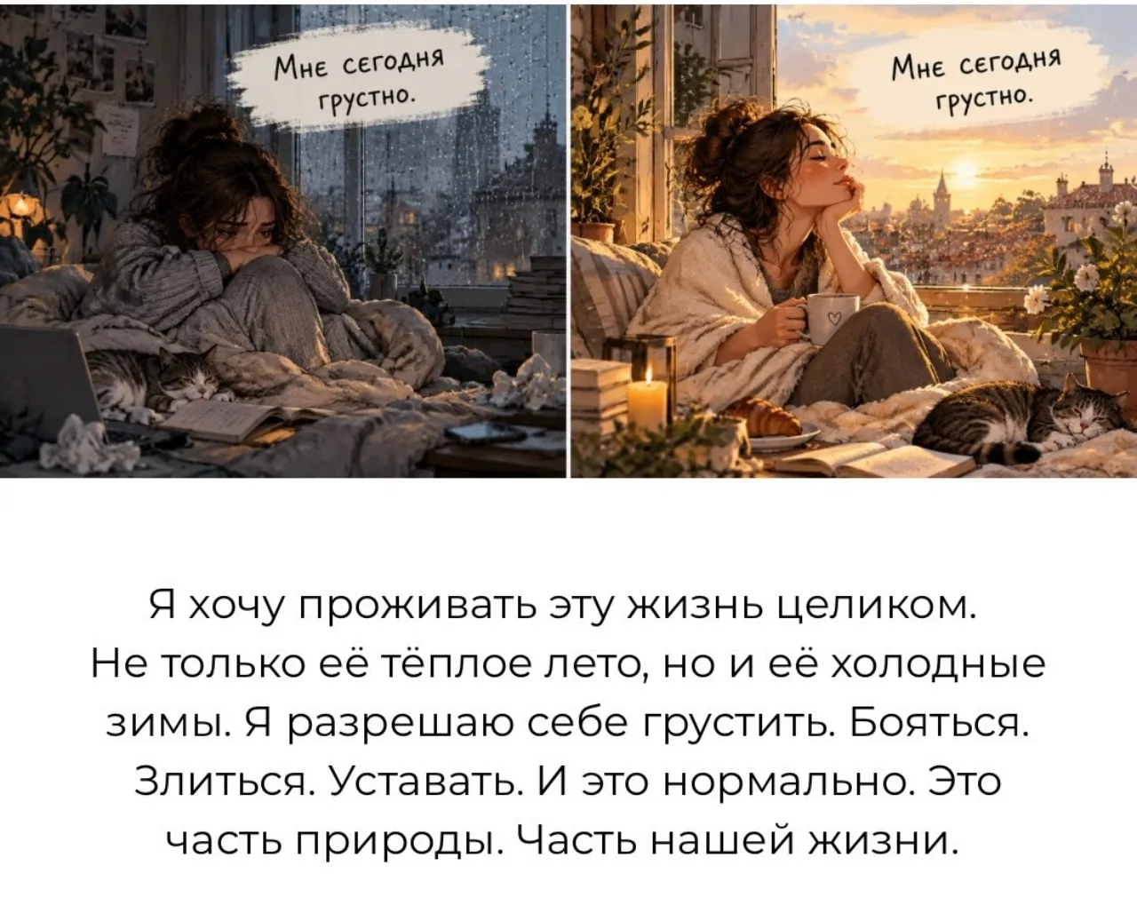 Любые чувства - это чувства. Они есть у всех людей, их просто нужно учиться проживать. ...