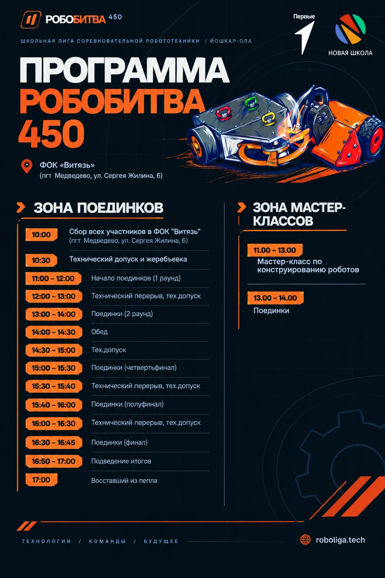 Попробуй свои силы в «РобоБитве 450» — уже в эту субботу 🕹