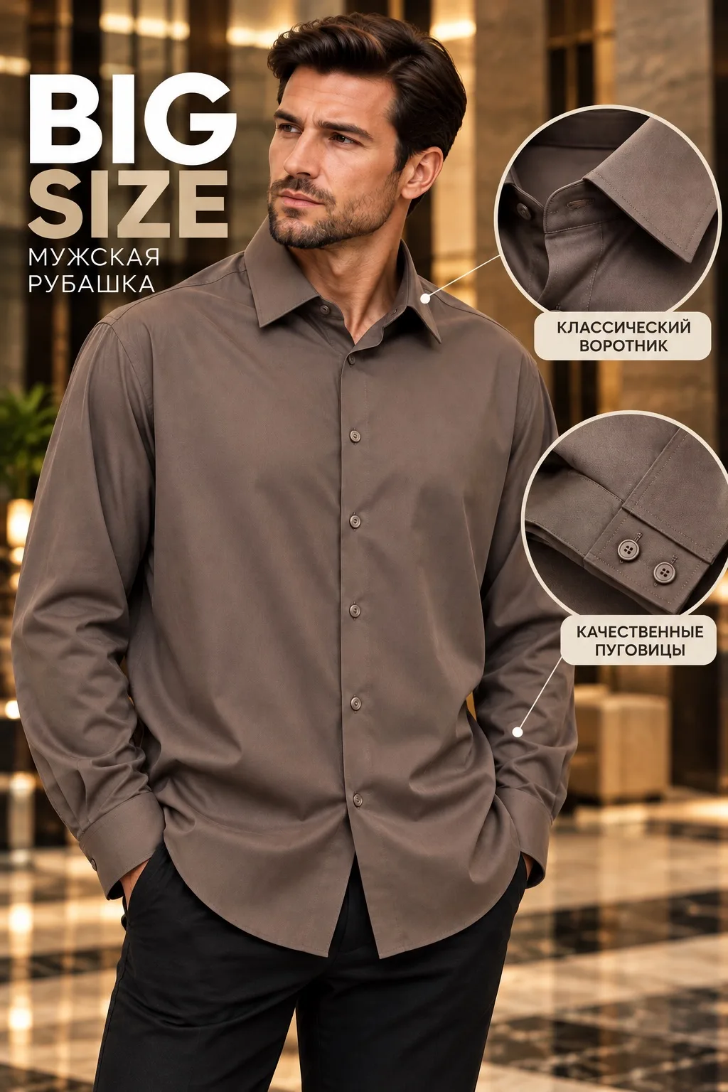 👔 МУЖСКИЕ РУБАШКИ BIG SIZE — КЛАССИКА ИЗ ТУРЦИИ 🇹🇷