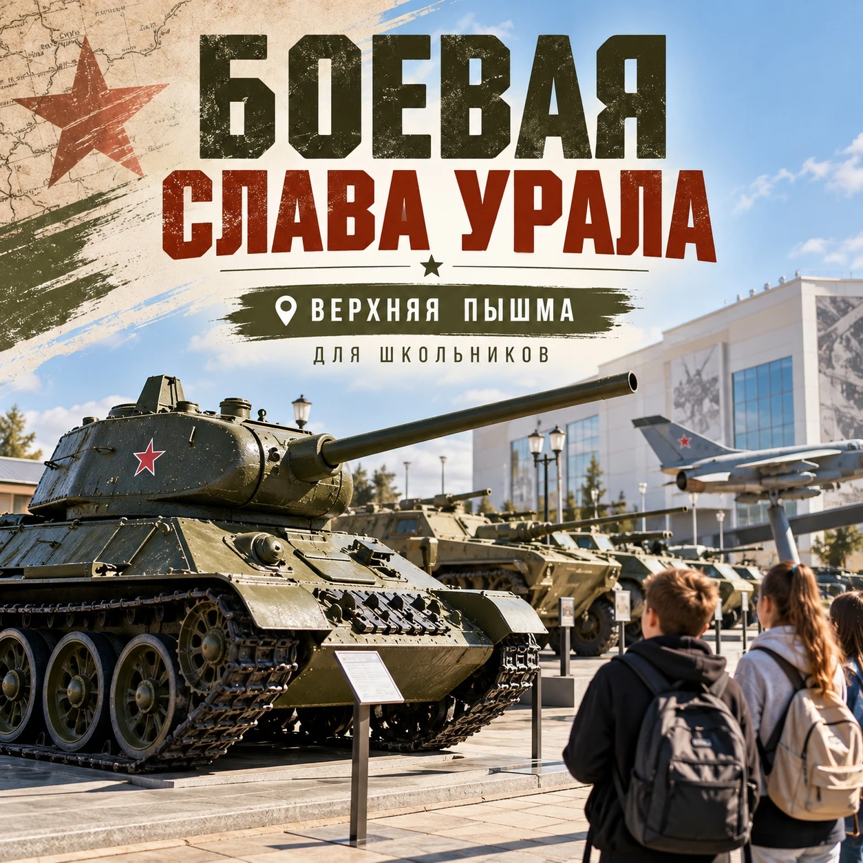 🪖 «БОЕВАЯ СЛАВА УРАЛА»: ЭКСКУРСИЯ ДЛЯ ШКОЛЬНИКОВ