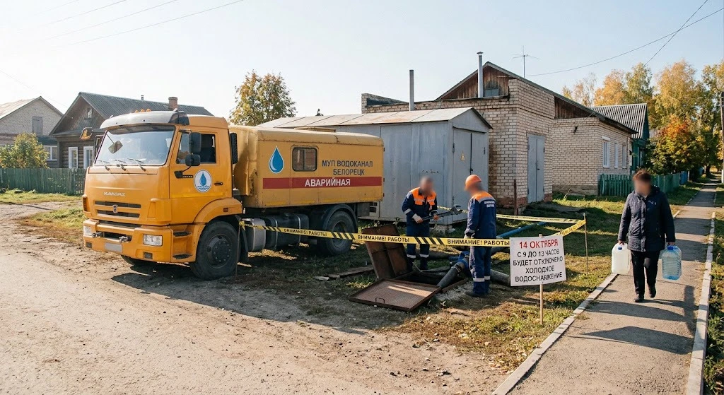 🚰 Внимание, белоречане: плановое отключение холодной воды!