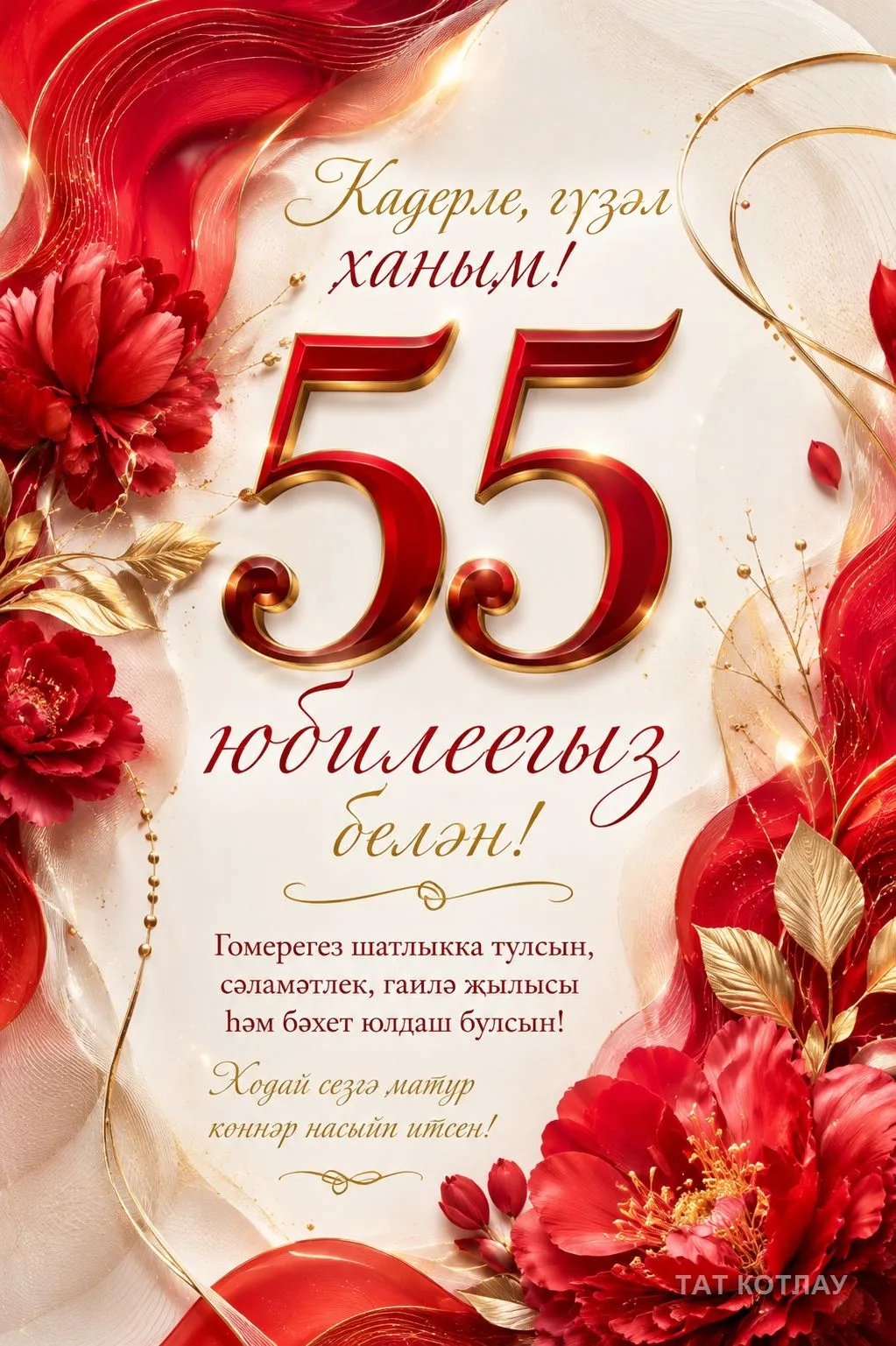 👍 Юбилей белэн хатын кызга