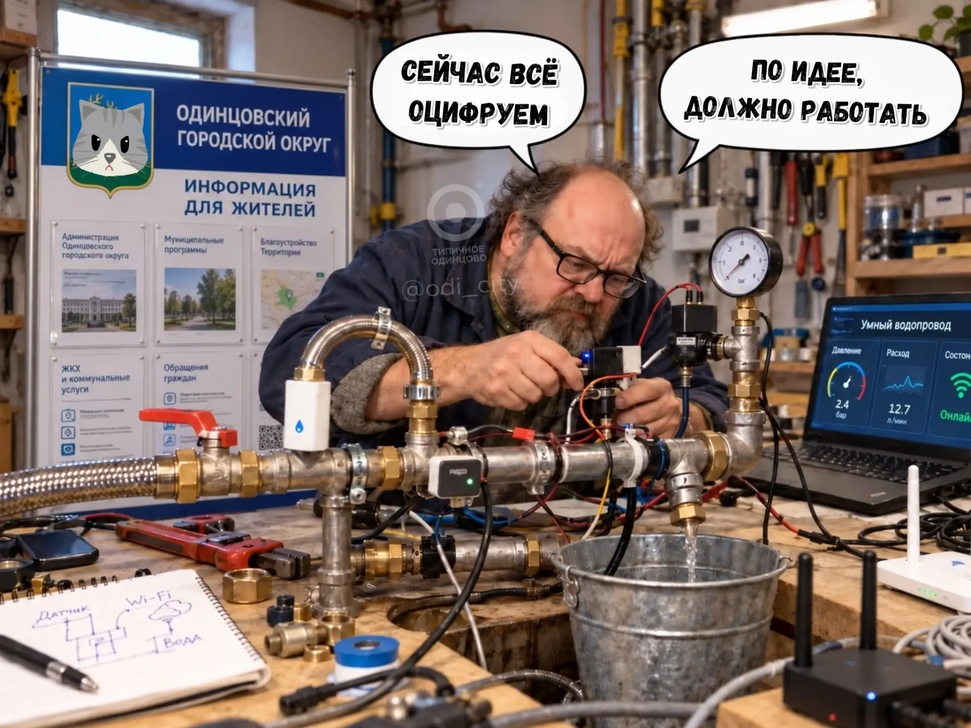 Объекты водоснабжения Одинцовского округа подключают к региональной цифровой системе 🚰