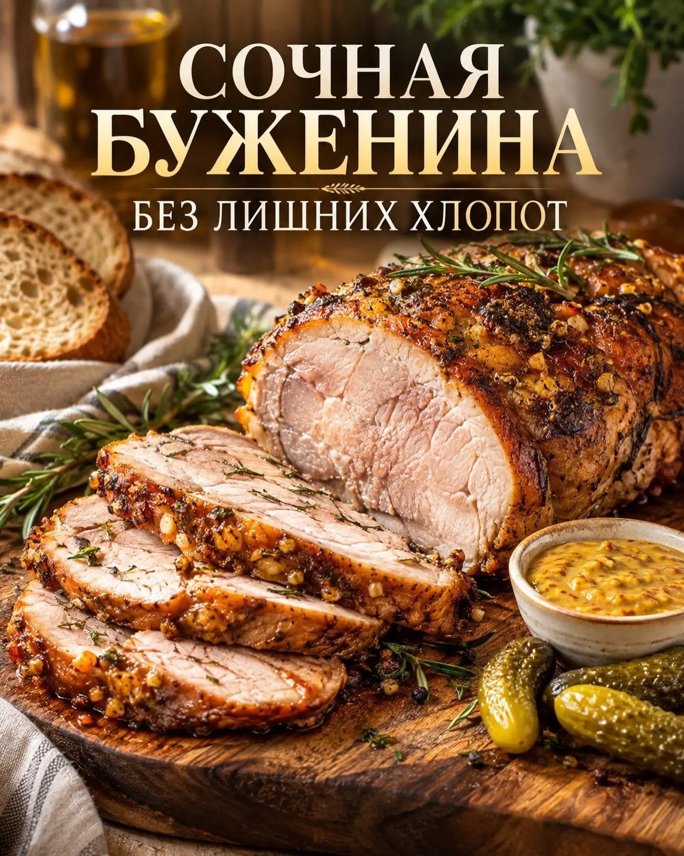 Сочная буженина без лишних хлопот — это тот самый рецепт, когда минимум действий, а рез...