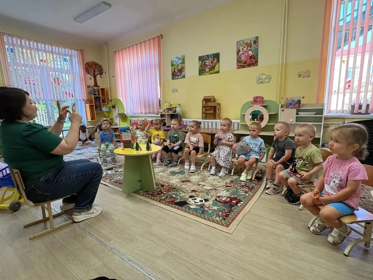 👀🧐 Смотри внимательно! Увлекательный пальчиковый спектакль по сказке «Колобок» в груп...