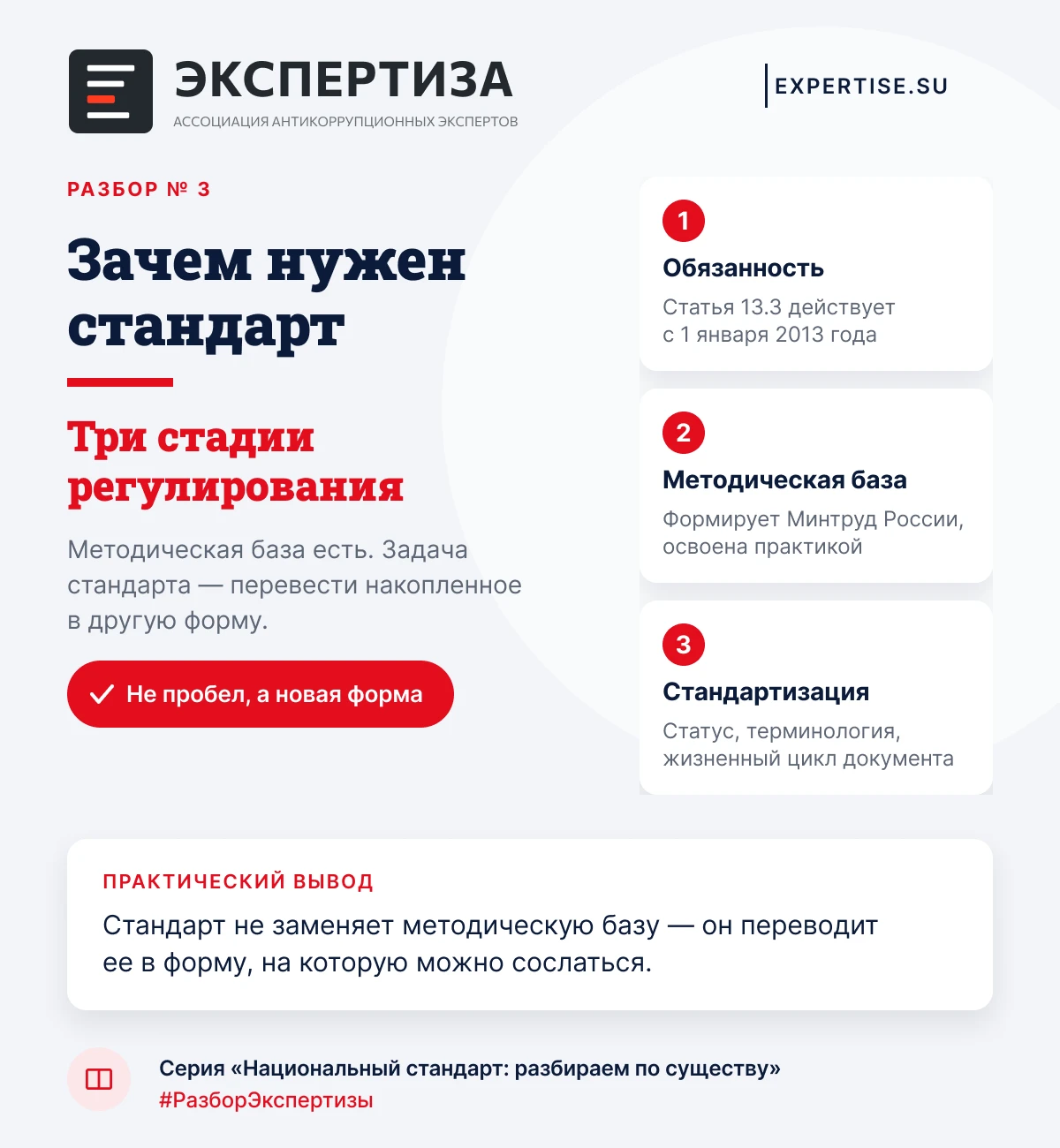 📜 Зачем стандарт, если рекомендации уже есть