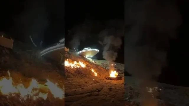⚡️На пляже в Польше обнаружили неопознанный летающий объект.