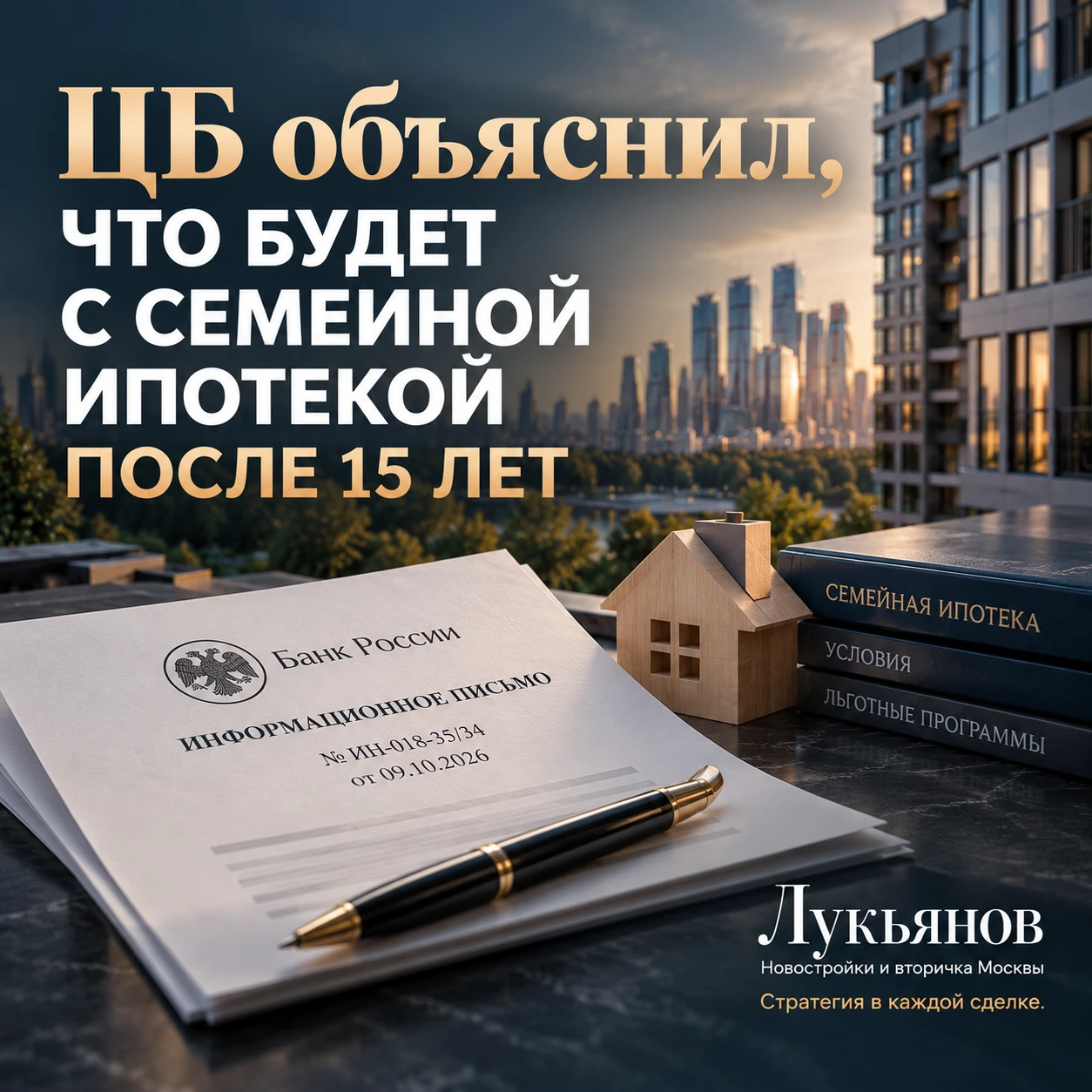 🏠 ЦБ объяснил, что будет с семейной ипотекой после 15 лет