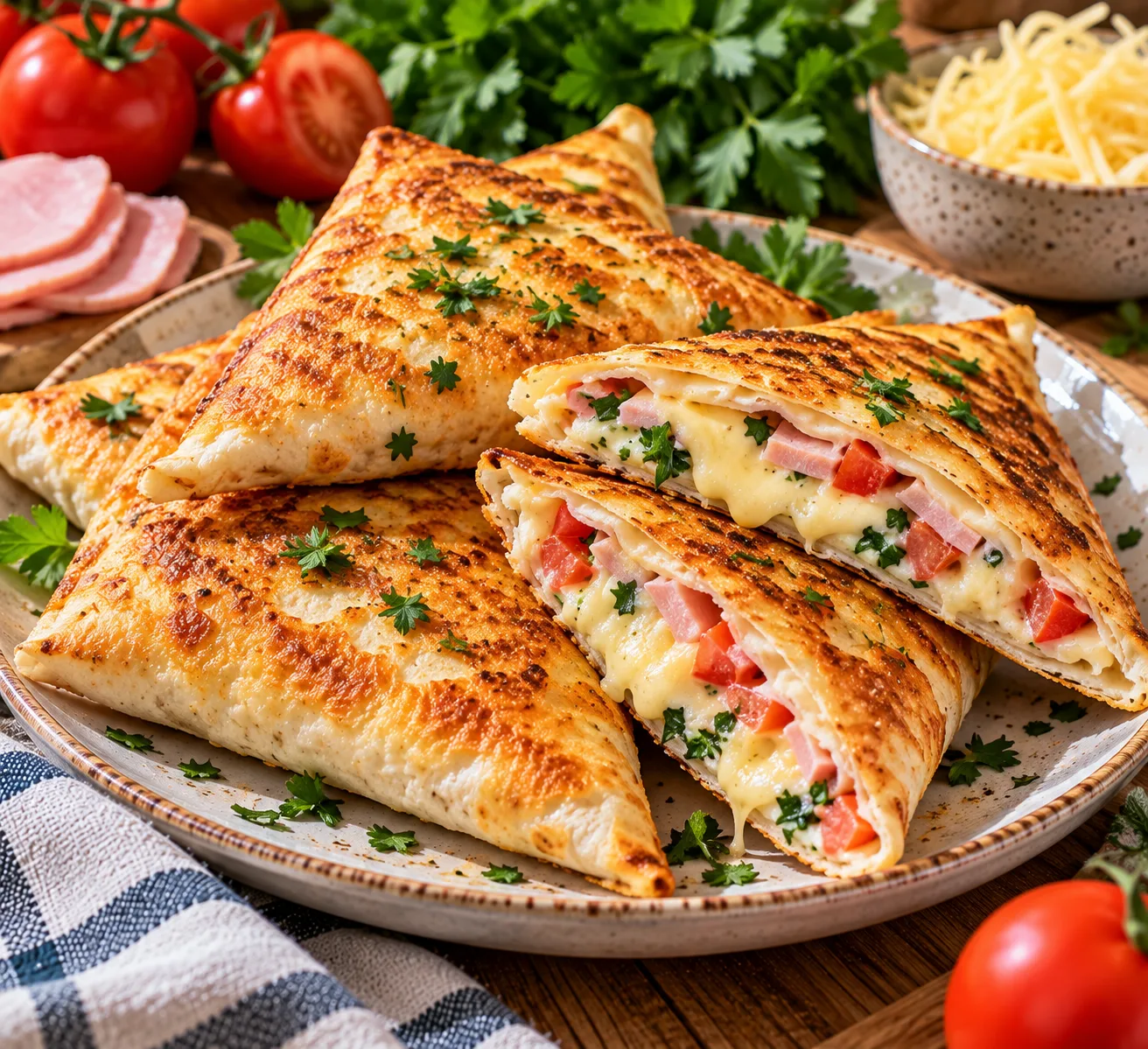 🥐 ХРУСТЯЩИЕ КОНВЕРТИКИ ИЗ ЛАВАША С СЫРОМ И ВЕТЧИНОЙ ЗА 15 МИНУТ! 😍