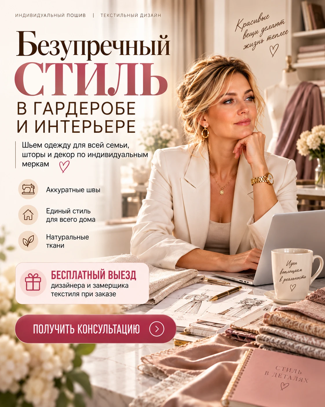 «Только никаких швейных машинок крупным планом».