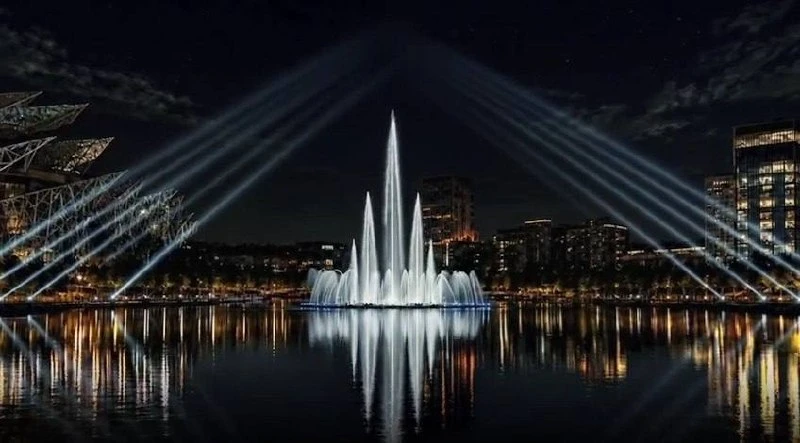 ⛲ Мультимедийный фонтан появится на озере Кабан