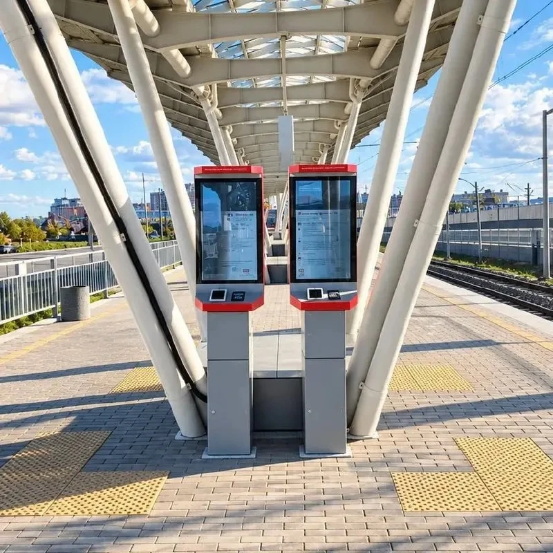 🚉 На платформе Новая Лахта установили два терминала самообслуживания