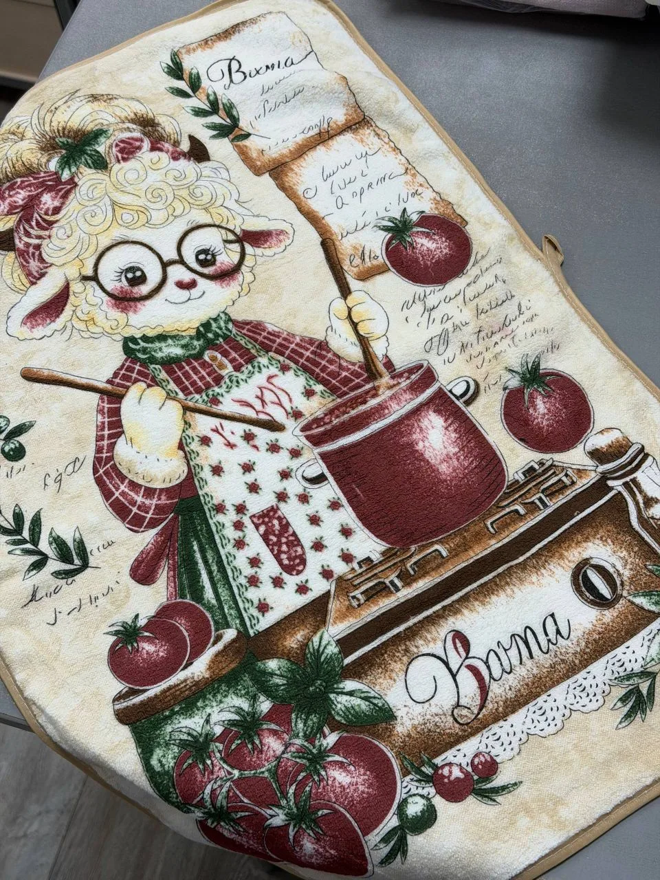 🐑 Кухонные полотенца из микрофибры с символом следующего года🤗 — уютный акцент для ва...