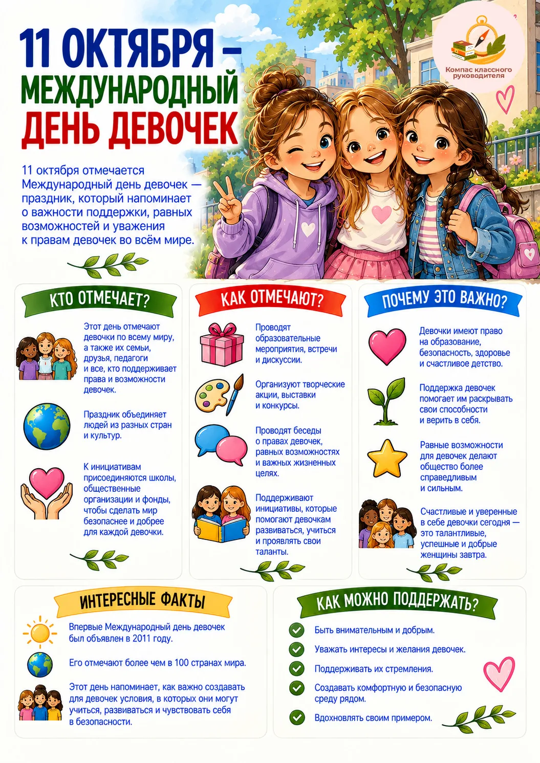 11 октября — Международный день девочек🎀