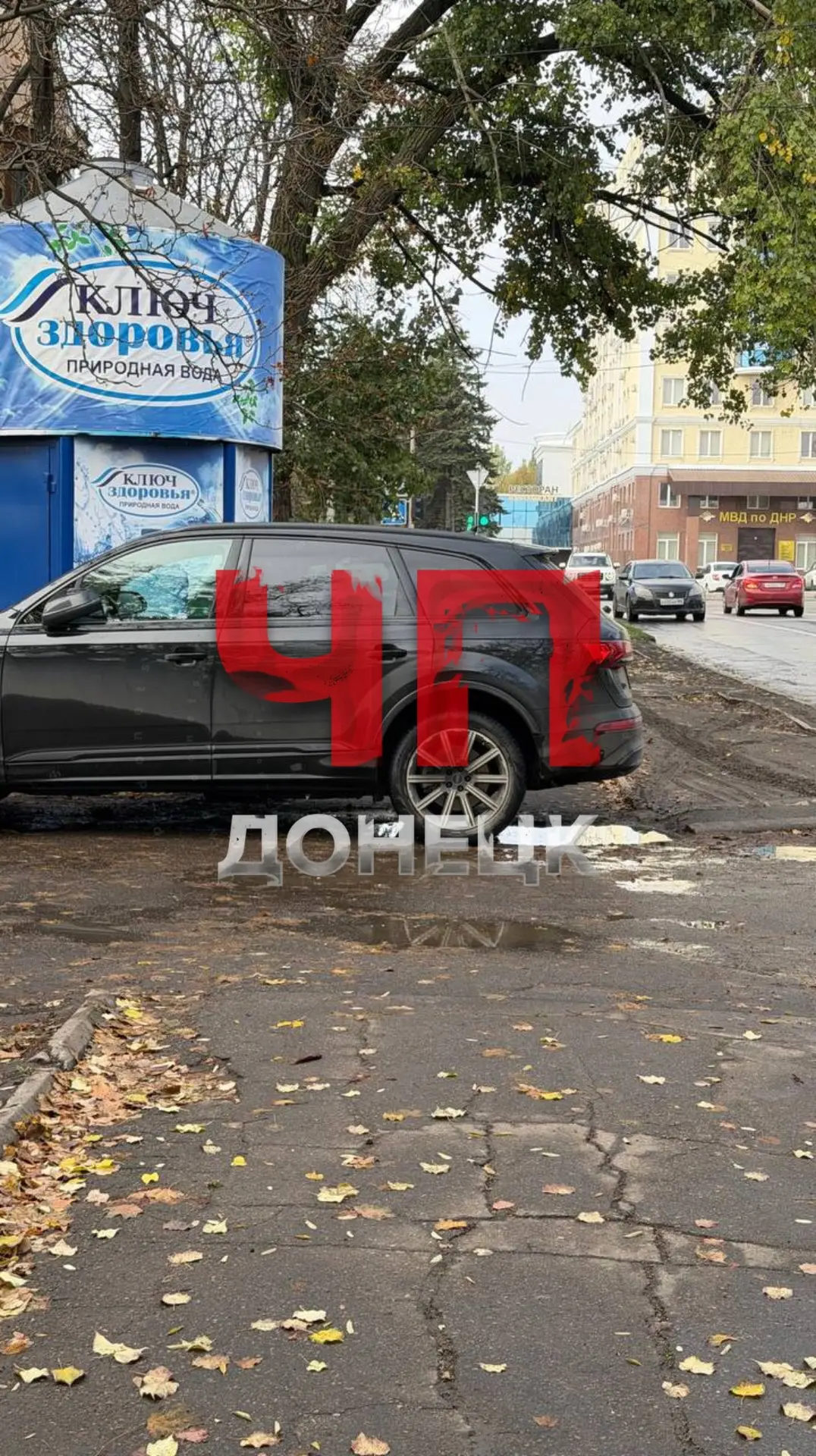 Припарковался, перегородив тротуар возле ДК Куйбышева