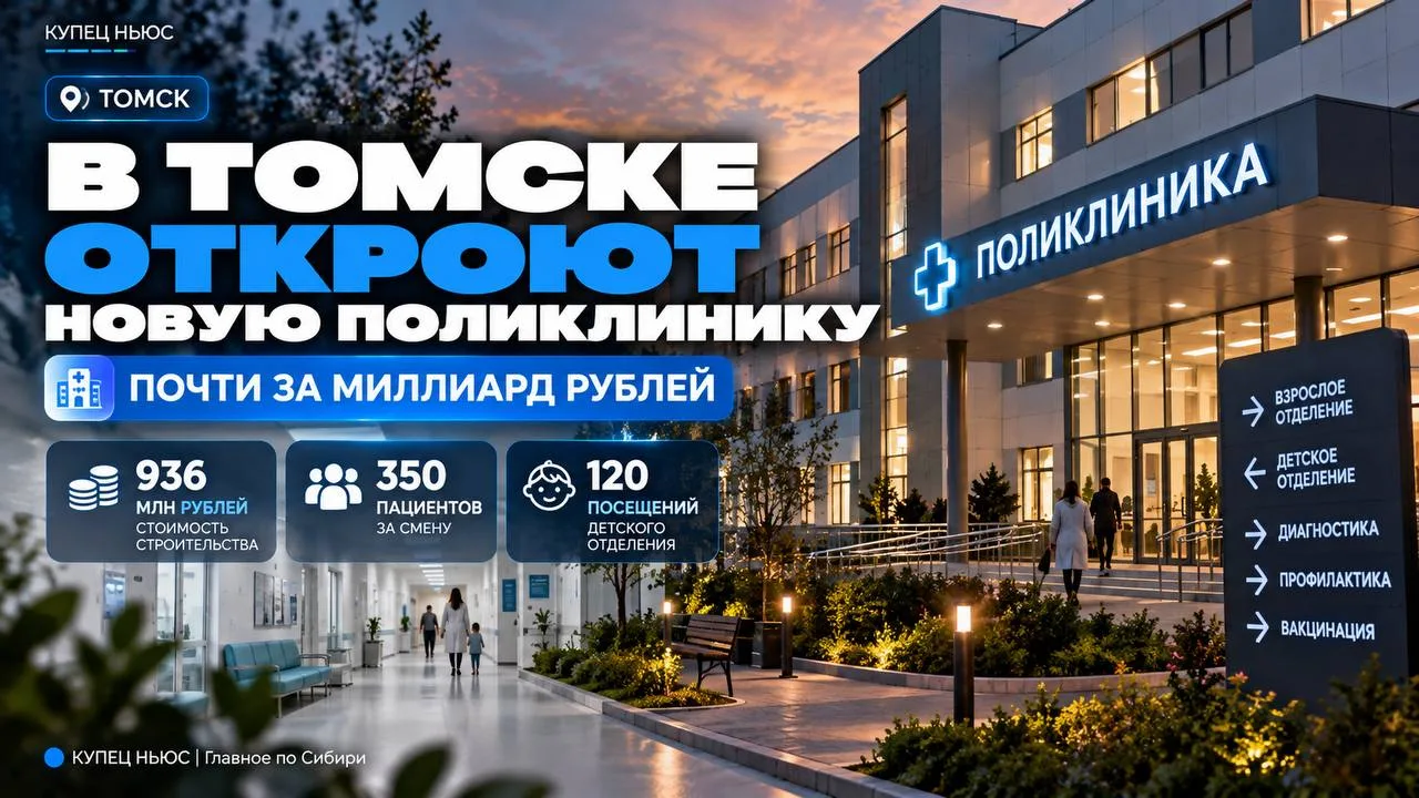 🏥 ТОМСК • ЗДРАВООХРАНЕНИЕ • НОВАЯ ПОЛИКЛИНИКА ‼️