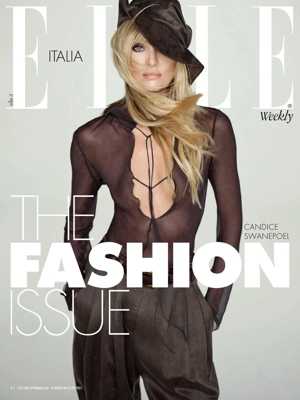 Топ модель Кэндис Свейнпол (Candice Swanepoel) в выпуске журнала Elle Italia от 25 февр...
