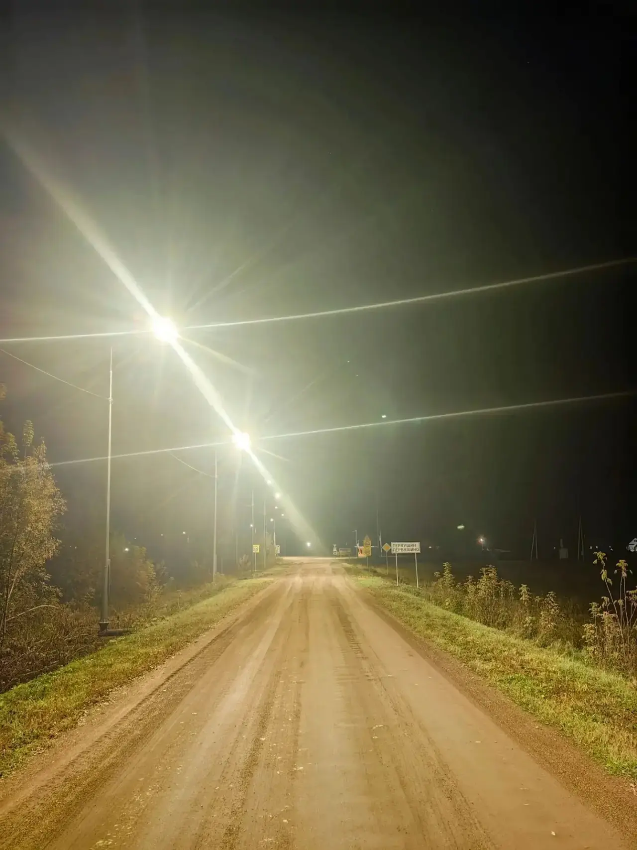 👍В селе Первушино Кушнаренковского района завершили работы по устройству электроосвеще...