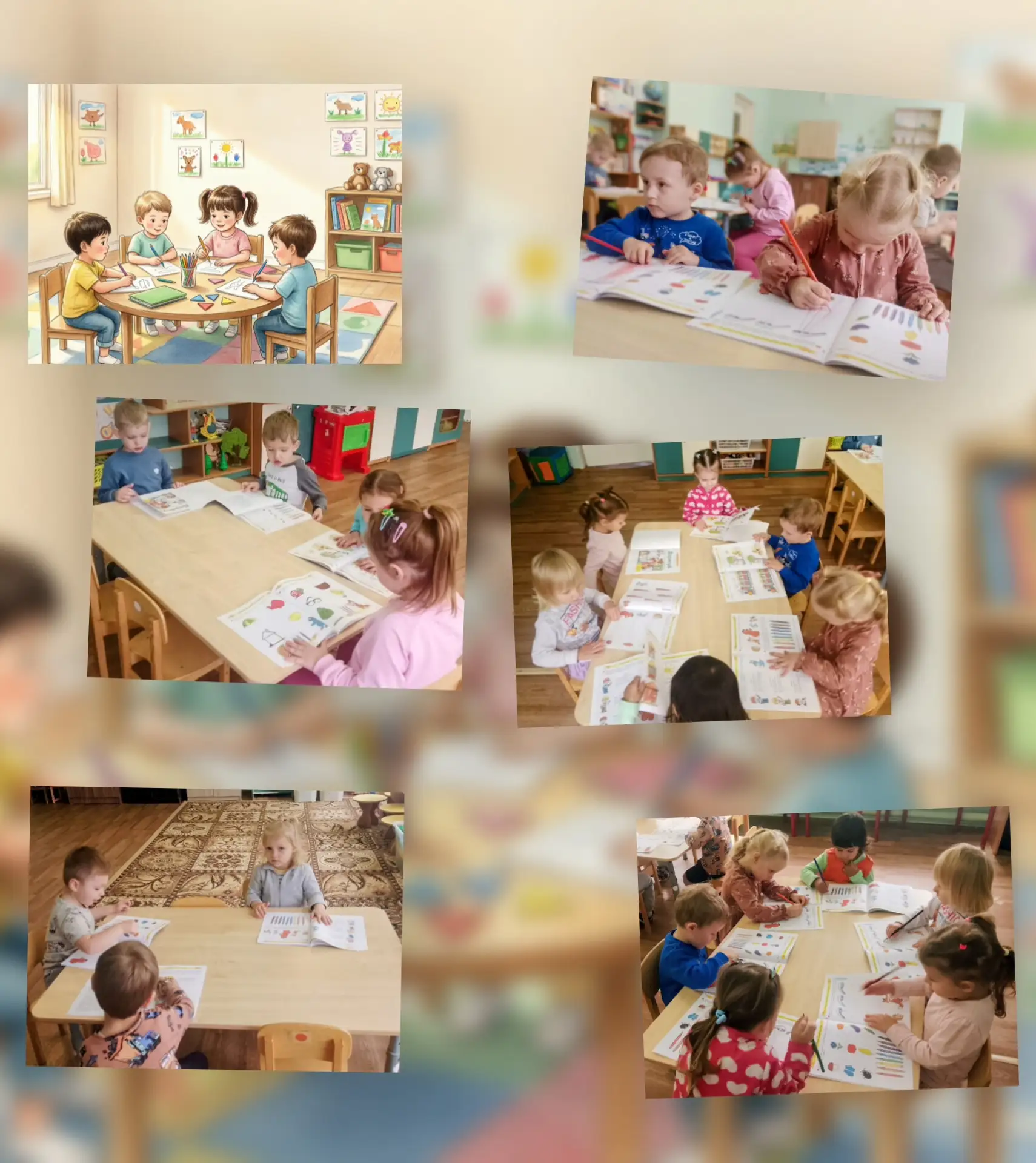 Наши малыши из группы «Светофорчик» начали знакомство с тетрадями!