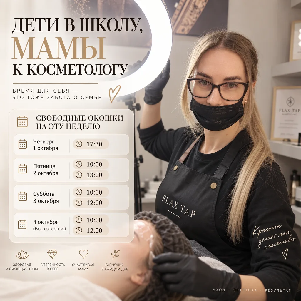 🔜 ДЕТИ — в школу, а МАМЫ — к косметологу! 🤍